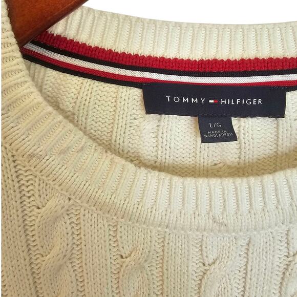 Tommy Hilfiger Flag Colorblock Crewneck Ribbed Knit Sweater - Picture 5 of 8